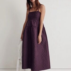 NWT Madewell Deep Purple Midi Dress